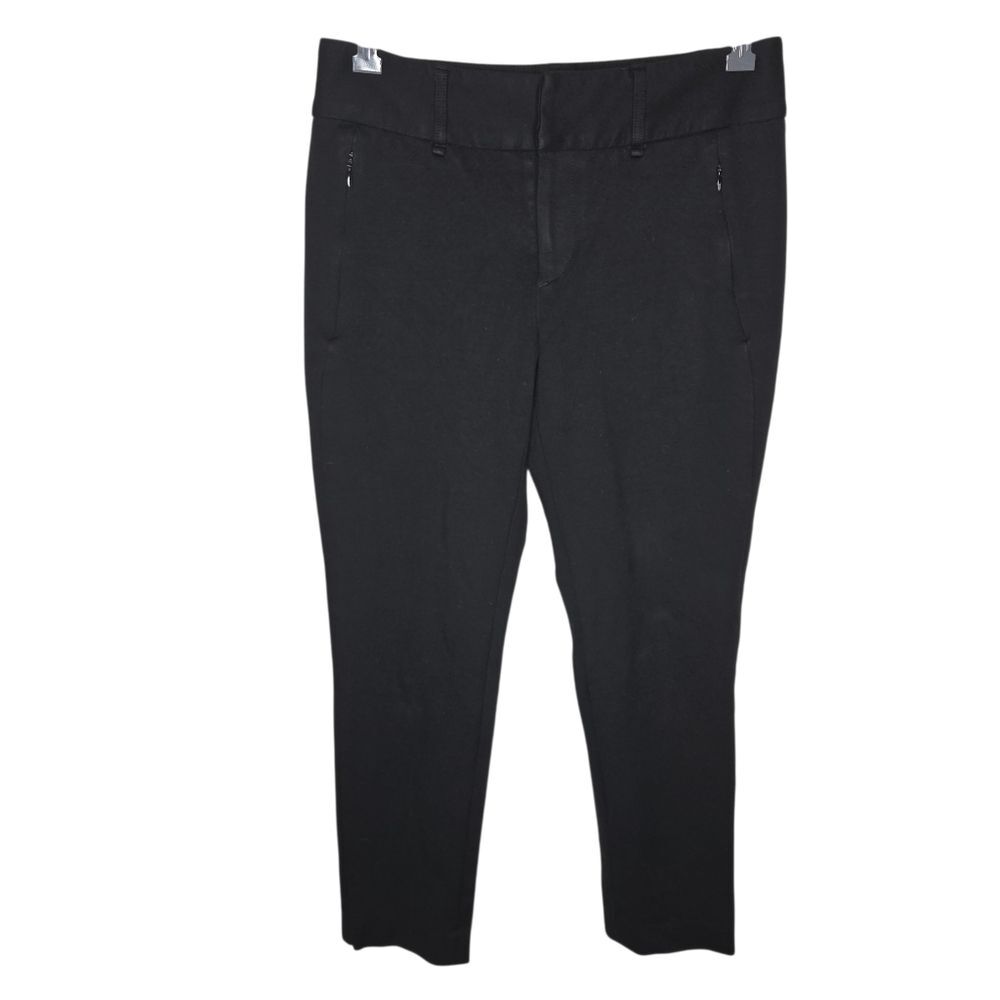 Rag & Bone Black Skinny Ponte Knit Zipper Ankle Pants Size 6
